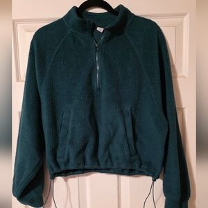 Old Navy Dark Green Fleece Jacket